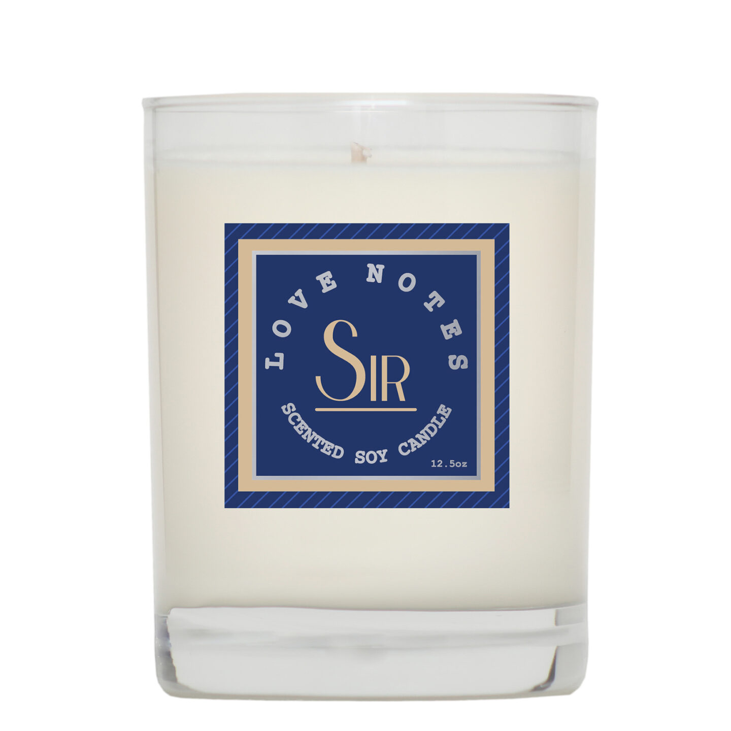 Sir - Glass Candle  Love Notes Fragrances